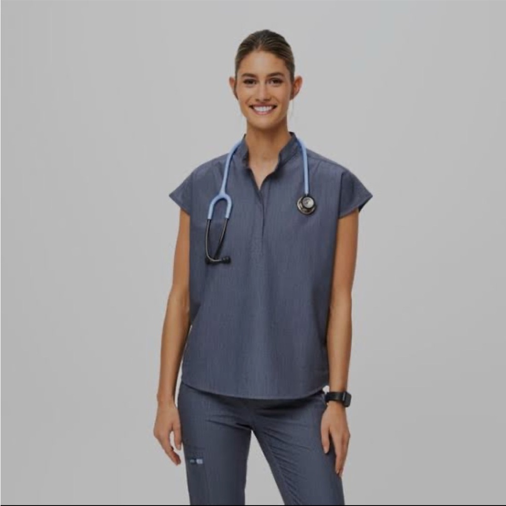 Figs scrub set - Heather Denim